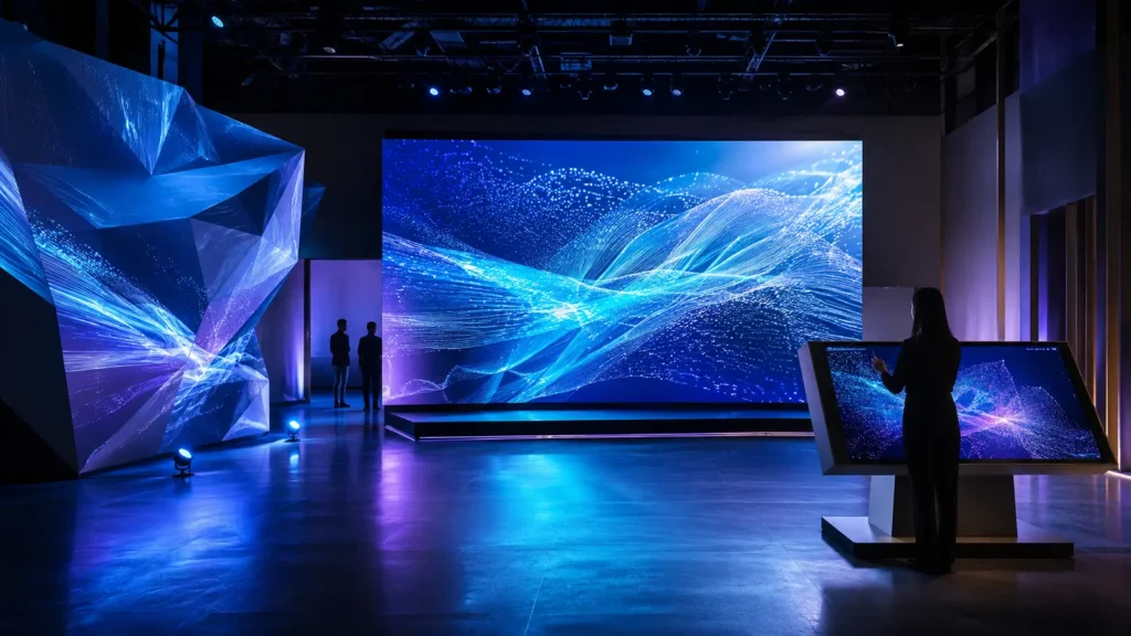 LED wall, projection mapping and interactive display technologies for a Dubai event